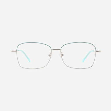 Vintage Square Metal Women's Optical Frames