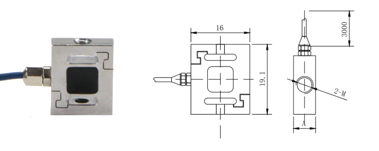 Capteur de poids haute résolution GSL311 Cellule de charge de type S de petite taille 10g