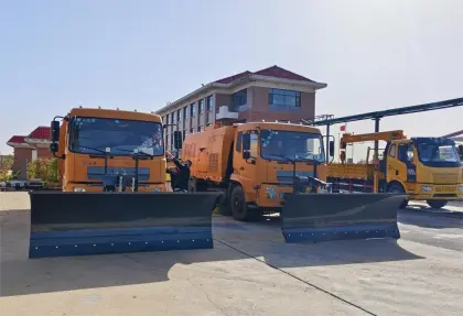 Snow shovel plow type snow removal