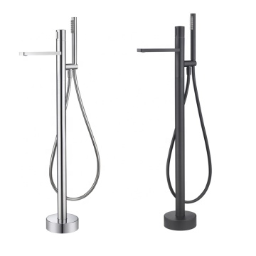Factory Direct Square Large Brass Free Standing Bathroom Bath Mixer Faucet