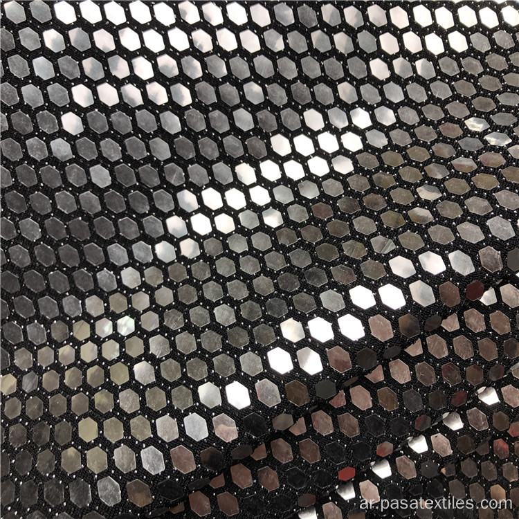 البيع الساخن تخصيص الترتر فتاة الصلبة الصلبة القماش الكوري لوركس الفضة الأسود مع نسيج الترتر