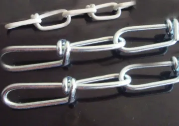 DIN5686 Knotted Chain, Double Loop Chain, E. Galvanized, Us Standad Double Loop Chain