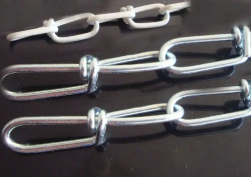 DIN5686 Knotted Chain, Double Loop Chain, E. Galvanized, Us Standad Double Loop Chain