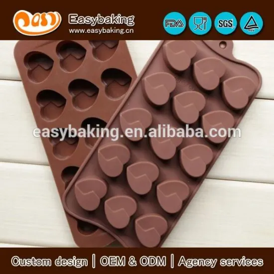 Sweet heart shape chocolate silicone mold