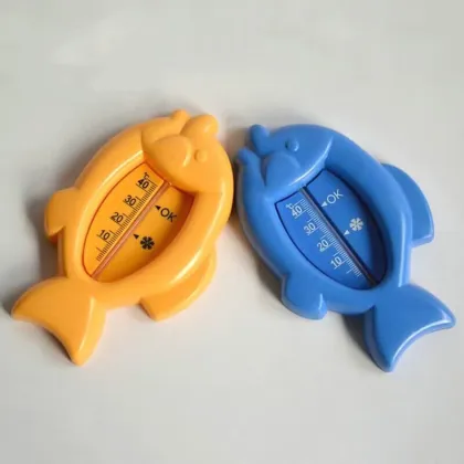 Analogue Bath Thermometer with Fish Design and Glue Attachment