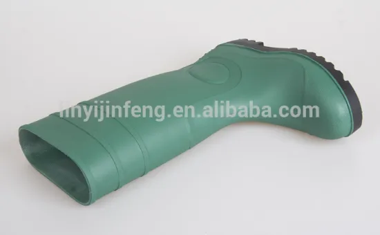 Safety Green PVC Rain Boots Shoes With Steel Toe