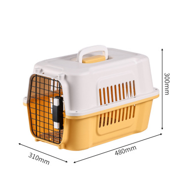 Portable Car Side Ventilation Air Box for Cats and Dogs: Small, Iron Fence Cage with Check Function