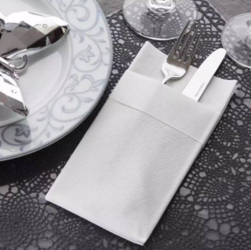 Disposable Custom Dinner Dining Cutlery Pocket Paper Napkins