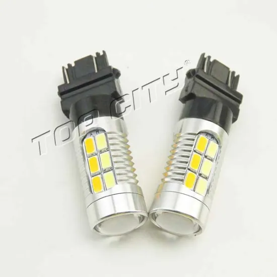 New Arrival Projector Lens Double Color T20 3157 20SMD 5630 12V Brake Tail Stop Light LED Bulbs