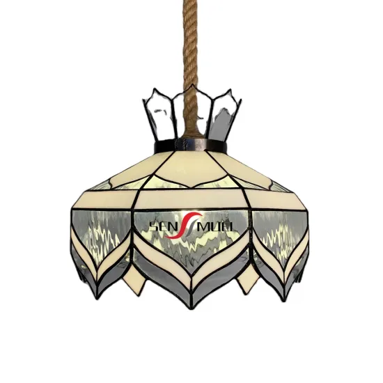Chinese Factory Wholesale: Custom Stained Glass Tiffany Style Simple Southeast Asian Style Chandelier Pendant Lamp