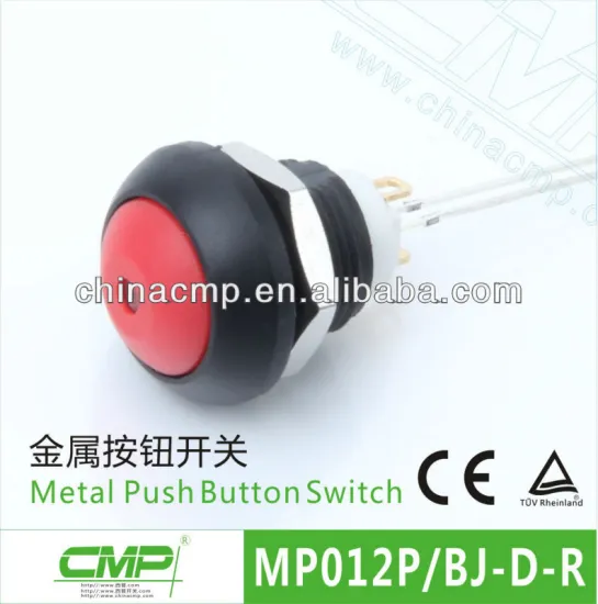 CMP Industrial Equipment Plastic Control Button 12mm Push Button Micro LED Switch