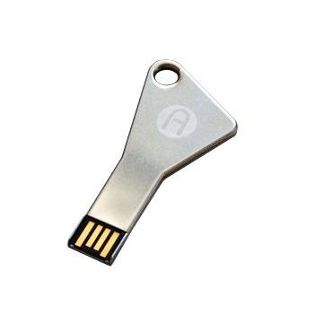 Key USB Flash Disk with Twist Cap, Multiple Partition, Plug-and-play Function and LED Indicator