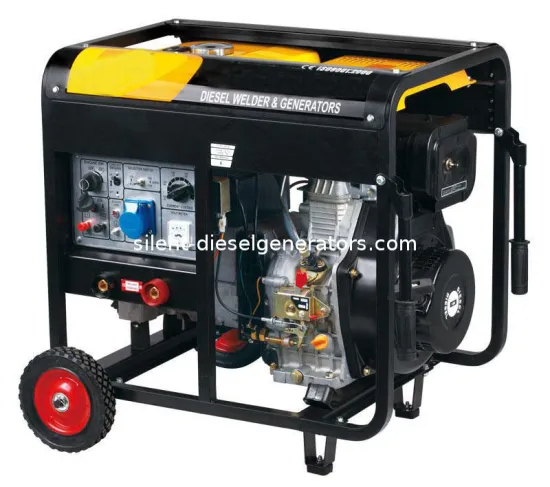 Vertical 5kw 160a Diesel Welding Generator Single Phase Dw180le