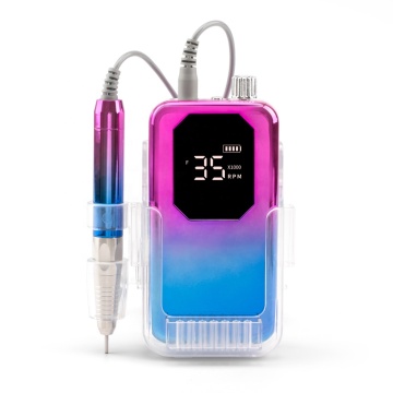 Rechargeable Wireless Electric Nail Polisher - 35000 RPM Professional Nail Drill Machine
