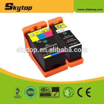 Hot Sale compatible ink cartridge for Dell 21 / 22 / 23 / 24 for use on V313/V313W/V515W/P513W with chip dye ink