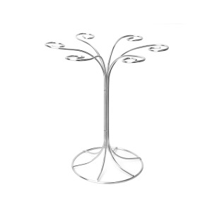 Stainless steel wine glass holder