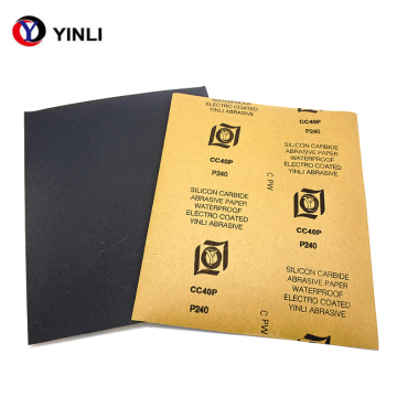 OEM Custom Logo Grit 2000 Silicon Carbide Water Sandpaper with Kraft Paper for Metal