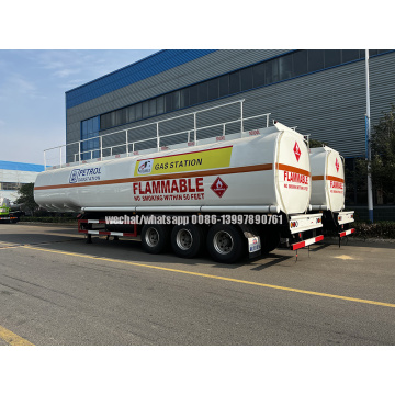 3 Axles 40000-50000 liters Petrol Transport/Delivery Semi Trailer