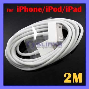 30 Pin 1m 2m 3m 5m Cable for iPhone 4 Long USB Data Sync Charge Charger Cable for iPad iPod