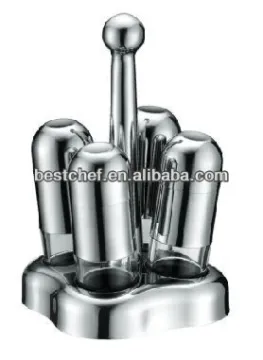 Luxe 18-10 stainless steel Multi spice jar set 4 pcs