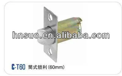 60mm backset knob tubular slide bolt latch lock