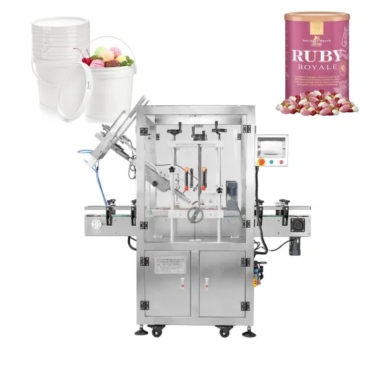 Automatic Aluminium Tin Can Capping Machine for Ice Cream Containers and Snack Jerrycans