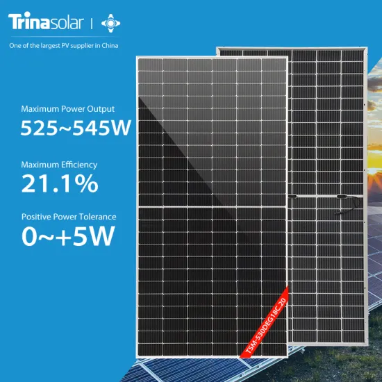 Trina Solar Double-Sided Monocrystalline 535W-555W Solar Panels with 30-Year Warranty and Frameless Dual Glass Design