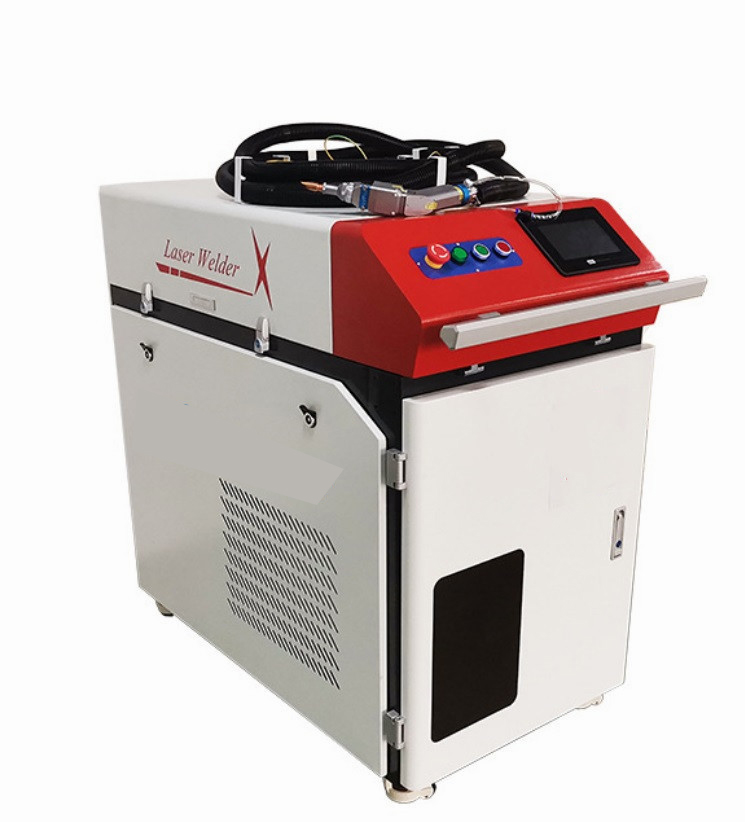 Máy hàn laser đa năng Raycus 1500W 220V 4 trong 1, làm mát bằng nước, hàn kim lo