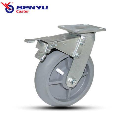 Trolley -Karren Hochleistungs Industrial Silent TPR Caster