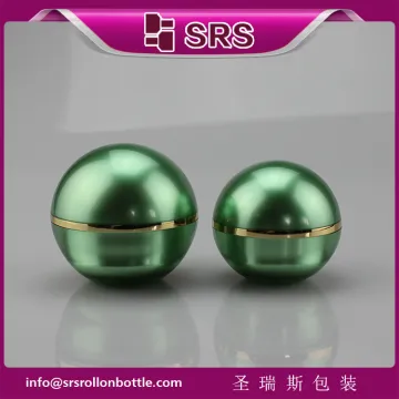 SRS free sample acrylic 50g skincare cosmetic plastic container sphere