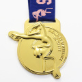 Custom Womens Artistic Gymnastics Goldmedaille