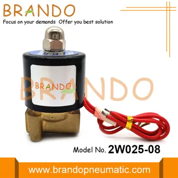 2W025-08 Brass Normal Closed Solenoid Valve For Water