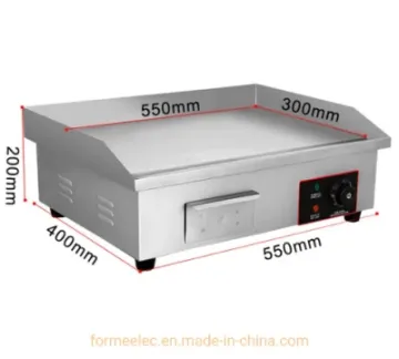 Kitchen Equipment Electric Grill 3kw Full Flat Electric Griddle