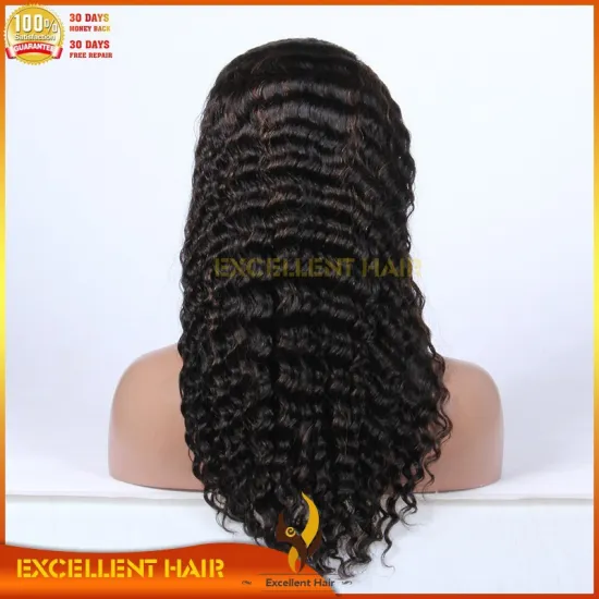 In stock deep wave highlight color 1b/30 Indian hair lace front wig