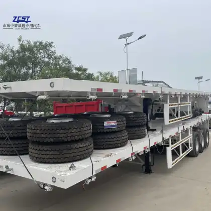 China Brand 40-ton Flatbed Semi-Trailer - New Design Cheap Utility Truck Trailer