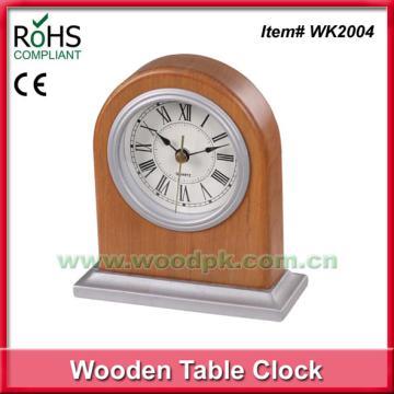 Bed room clock quartz wooden clock cheap price desk and table clock
