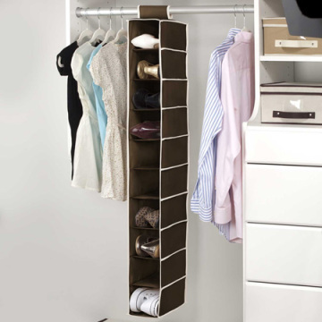 10 shelf Hanging wall mount shoe storage organizer