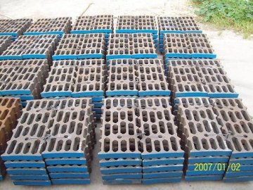 Mn13cr2 Mn Steel Casting Grid Liners For Mine Mill Df015