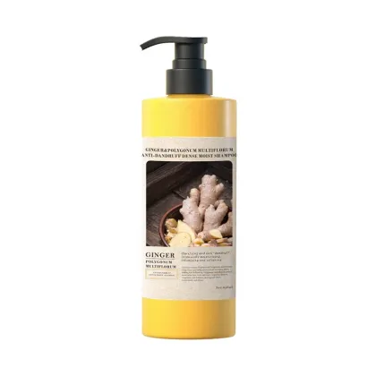 Factory Wholesale Natural Organic Ginger Polygonum Multiflorum Hair Shampoo - 650ml
