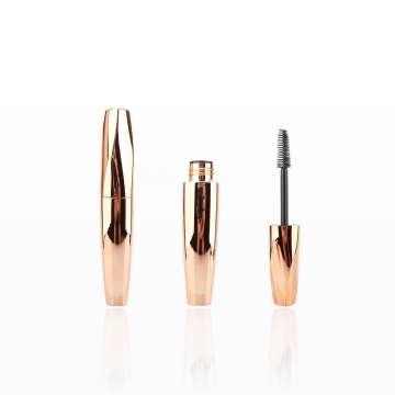 Custom Gold Mascara Wand Tubes with Silicone Brush and Silk Screen Printing
