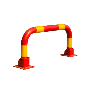 Perlindungan Jalan Keselamatan Berkualiti Tinggi Berbentuk U Kuning Bersalut Bollards Parking Steel