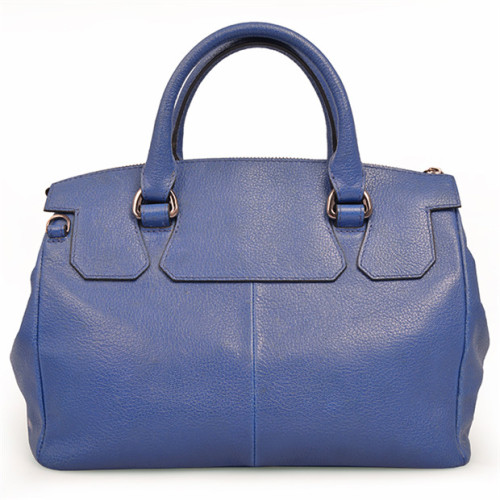 Blue Market Metallic Futter Tote aus Pebble Leather