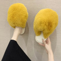 Women Faux Fur Slides House Slippers