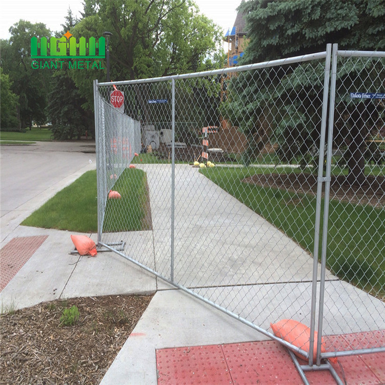 Outdoor temporary fencing  construction