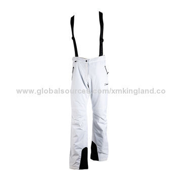 Women's/Men's Ski Pants, Waterproof, Made of 100% Polyester, OEM and ODM Orders Accepted