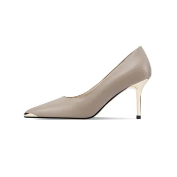 Pointed Toe Stiletto High Heels Genuine Leather Stylish