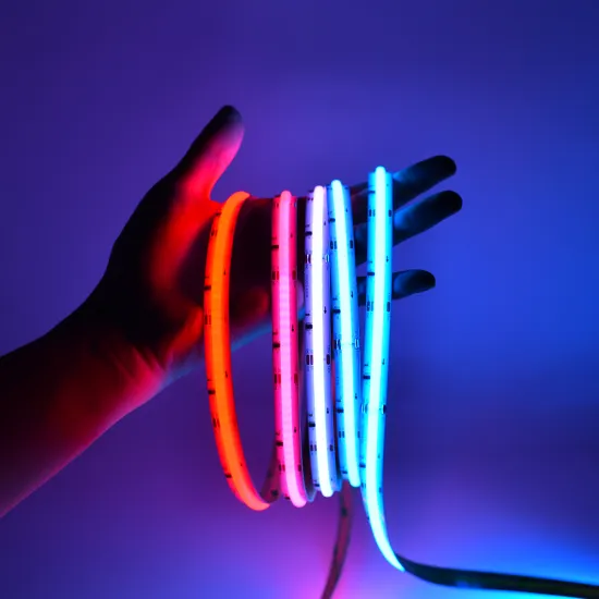 Addressable COB RGBIC LED Strip Lights: 12V/24V Low Voltage High Lumen RGBW Flexible Strip