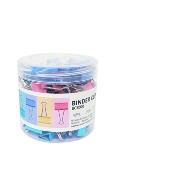 High Quality Deli Metal Binder Tube Packing - Color Paper Clips (Pink, Blue, Green, Yellow, Various Sizes) - Office Supplies