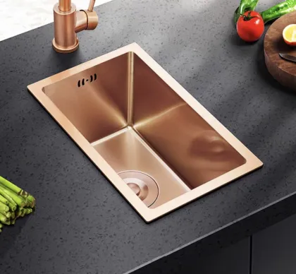 Gold Stainless Steel Undermount Kitchen Sink