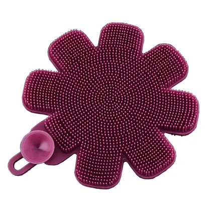 Flower Style Stay Clean Scrubber Sponge